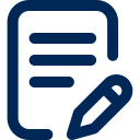outline of tablet and pen